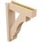 Ekena Millwork 6-in W x 20-in D x 28-in H Balboa Block Rough Cedar Woodgrain TimberThane Outlooker, Primed Tan OUTUR060X20X28BOA44RCPR - alternate 4
